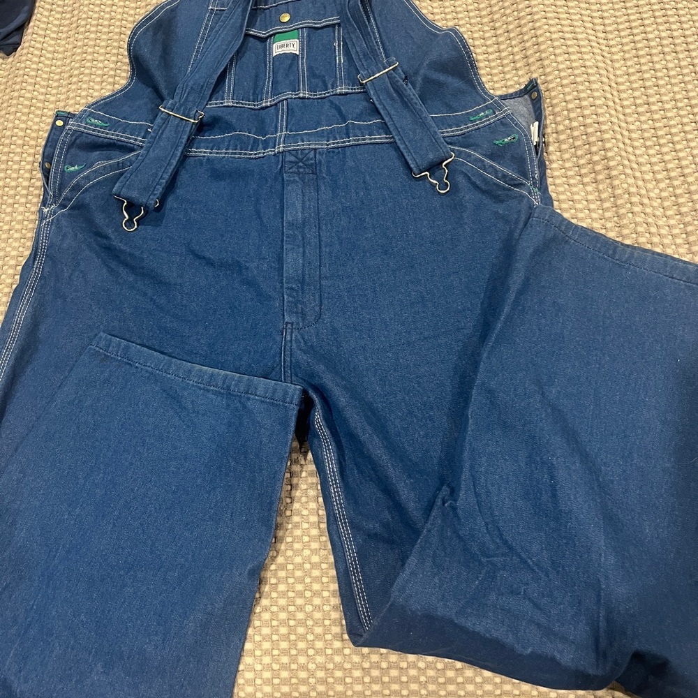 Liberty 40x32 Men's Dark Blue Denim Overalls
